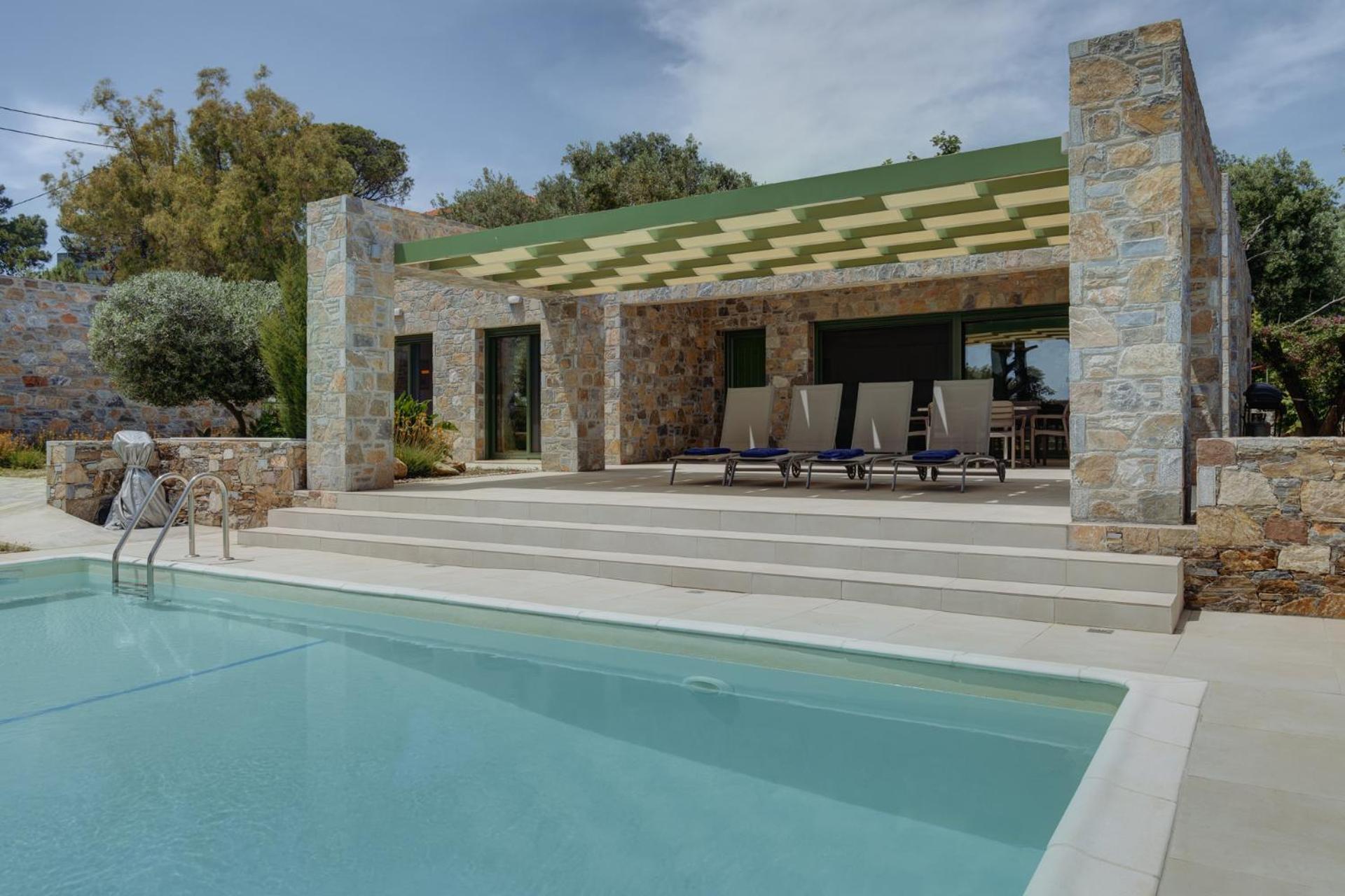 Ouzo Stone House 1 With Private Pool Villa Plomari Exterior photo